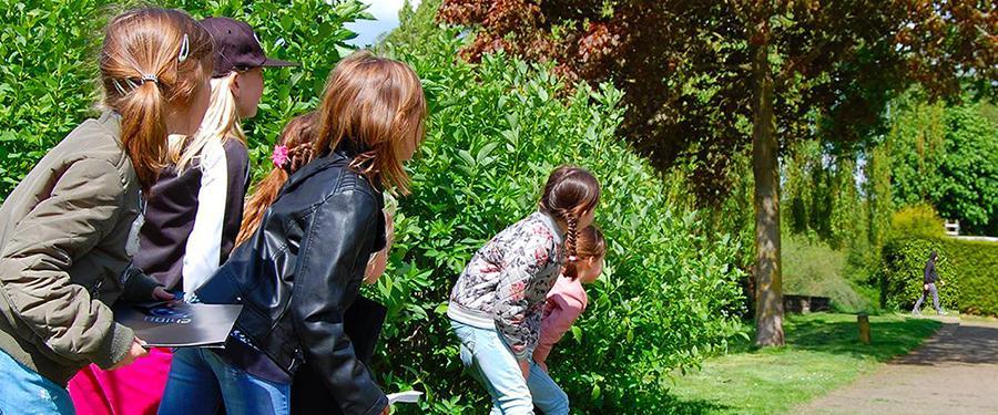 Spannend kinderfeestje Spyctive buiten